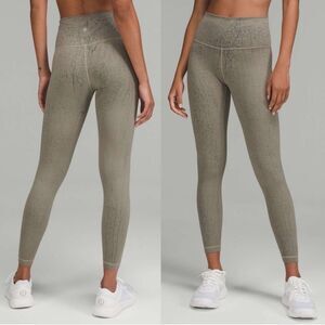 Lululemon Wunder Train High Rise Tight Legging Thread Dye Rover Green